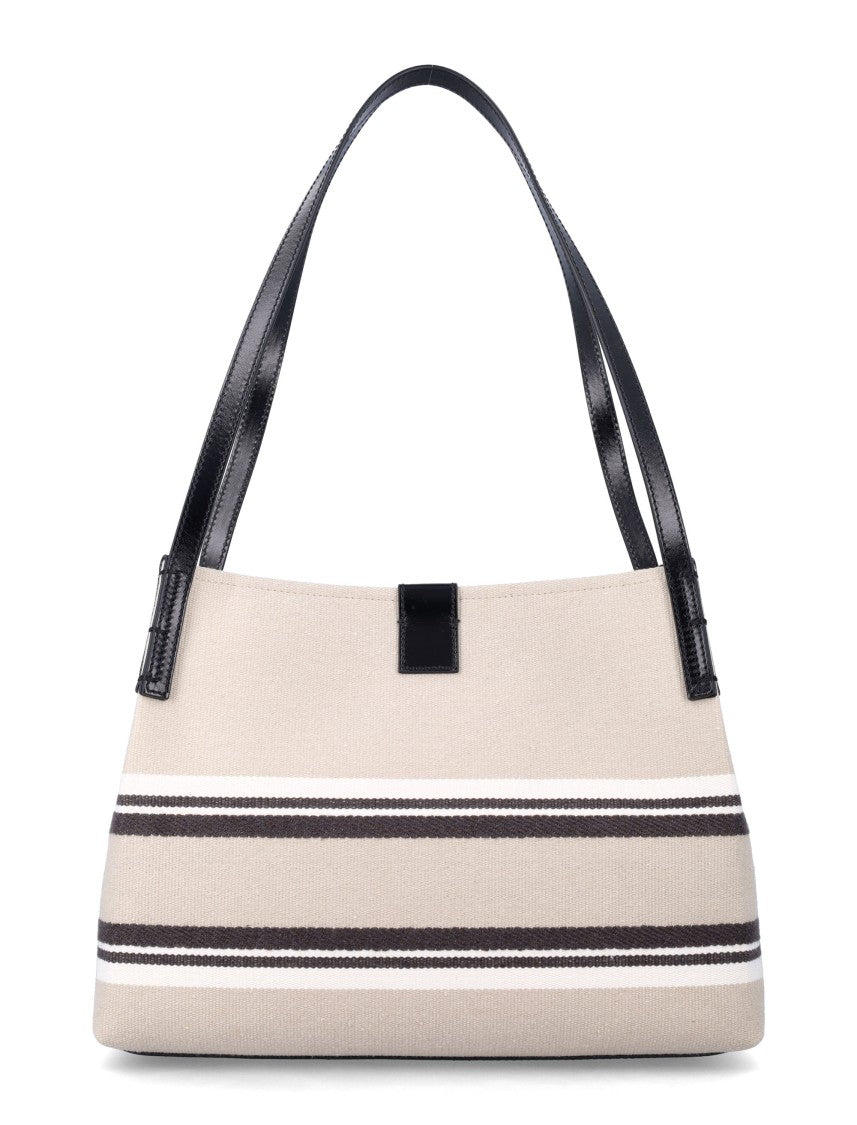 Balmain Release Compact Canvas Shopper Tote