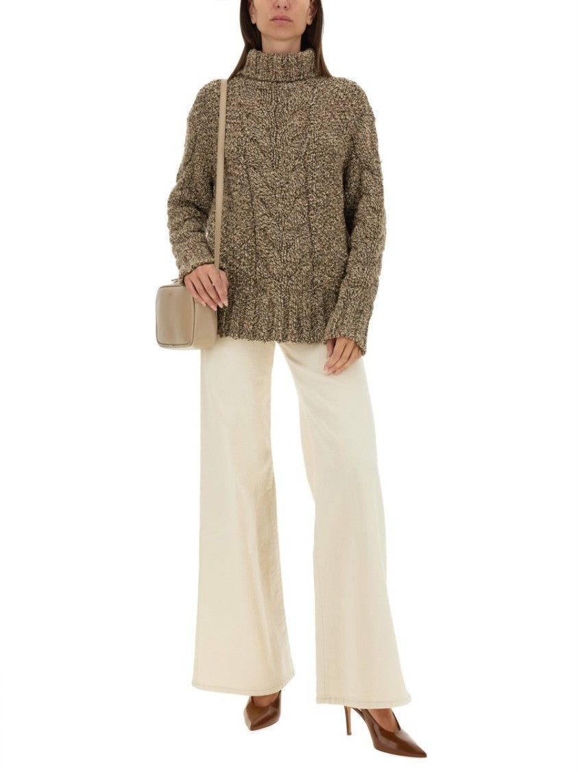 Kiton Knit Oversized Sweater With High Neck