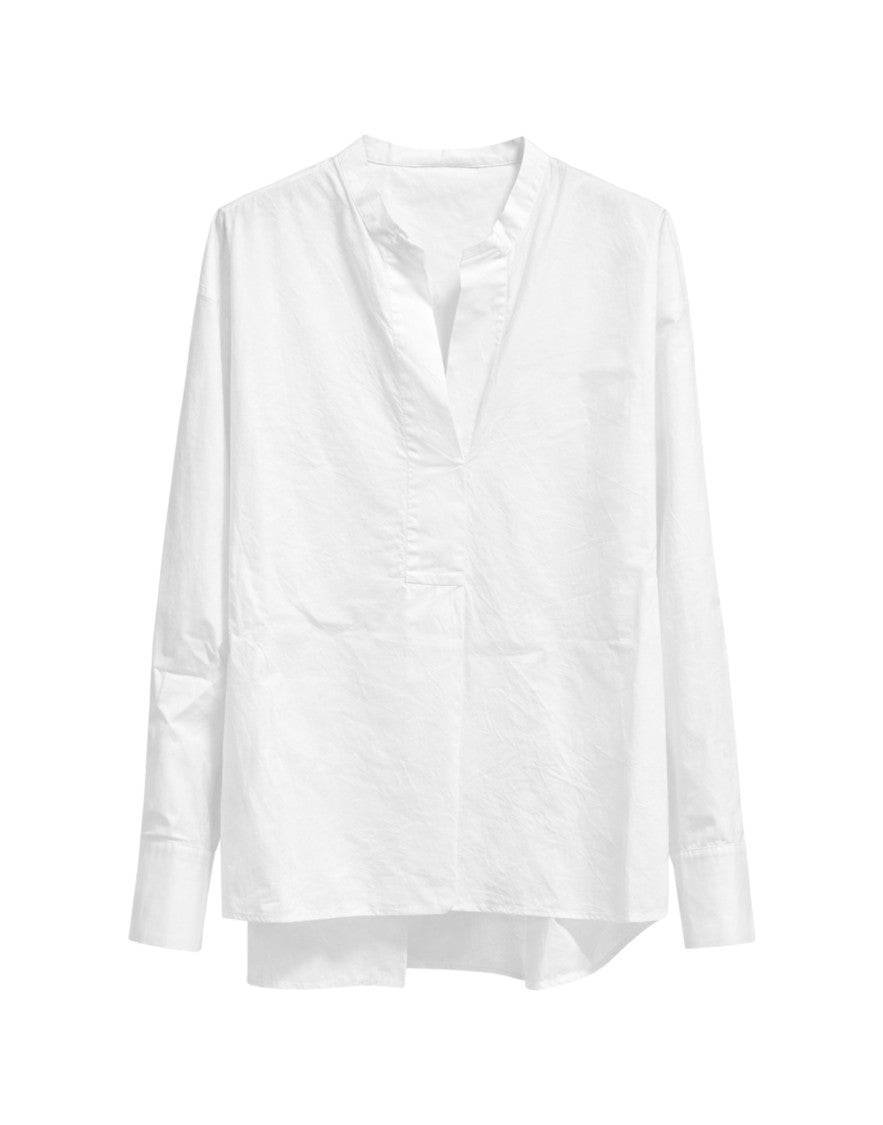 Pomandère Women’S White Cotton Shirt
