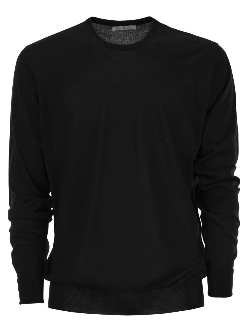 Pt Torino Crew-Neck Sweater In Wool