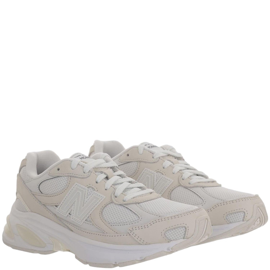 Homme X New Balance Panel Design Sneakers With Prominent 'N' Detail And Rubber Sole