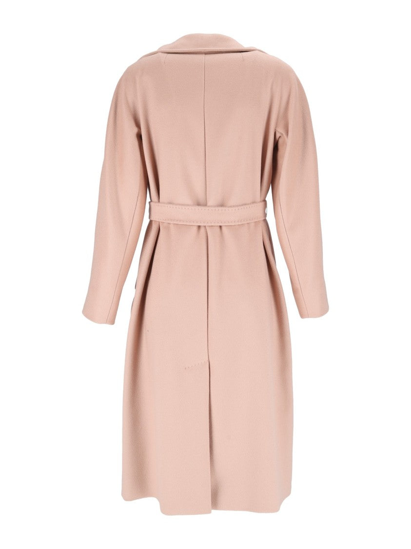 Max Mara Pink Resina Belted Coat