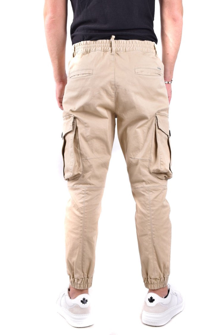Dsquared2 Desert Tan Cargo Trousers Utility Pockets