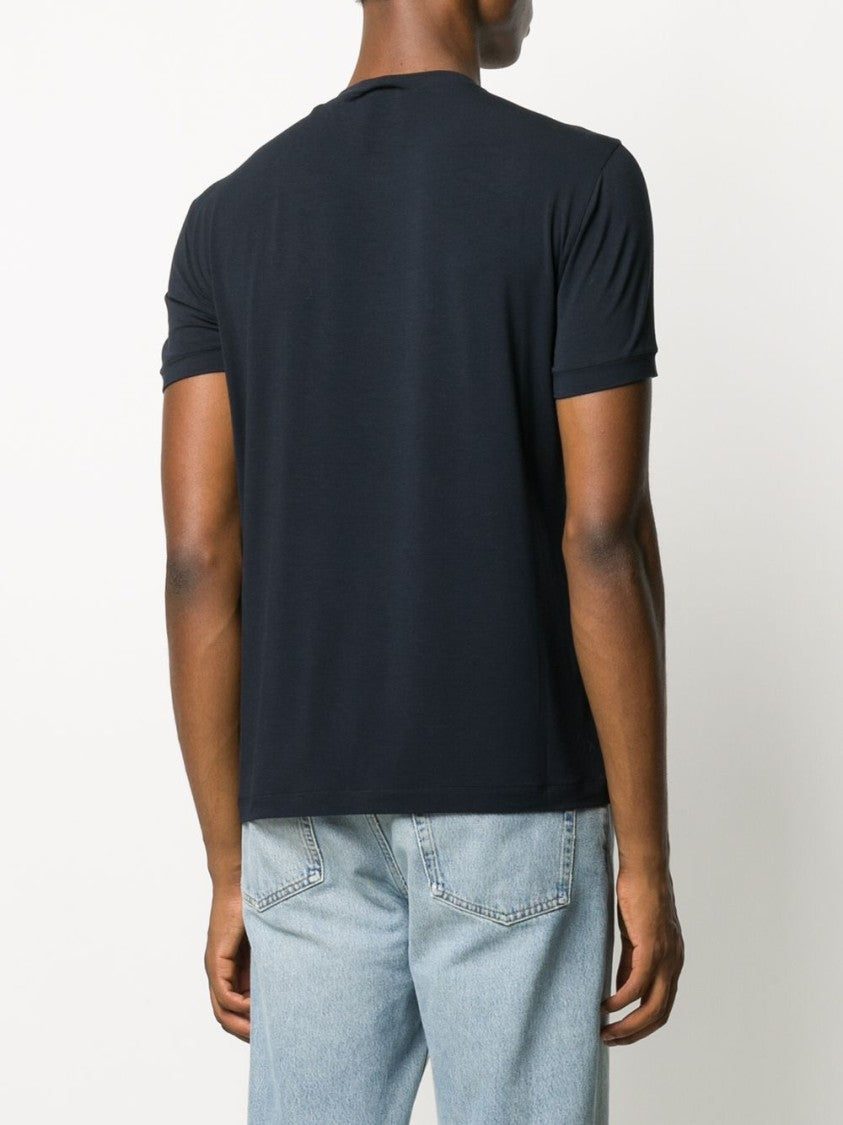 Giorgio Armani Signature Print Crew Neck T-Shirt