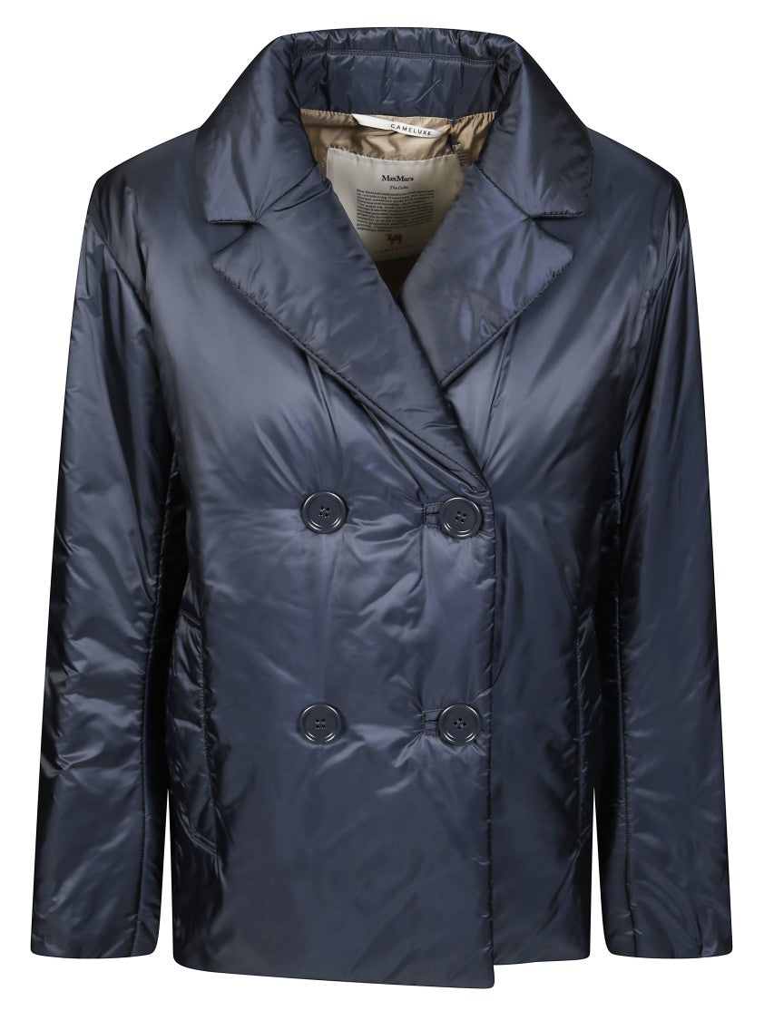 Max Mara Camelia Double-Breasted Nylon Jacket