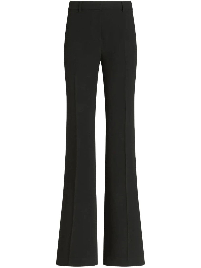 Etro Flared Black Trousers With Tailored Fit