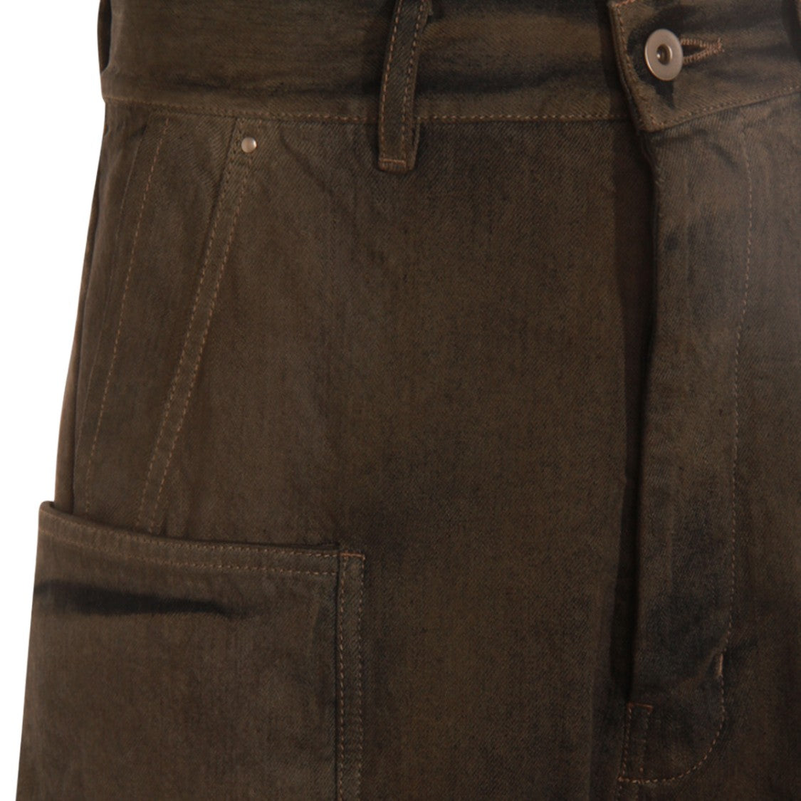 Rick Owens Straight-Leg Black Jeans With Utilitarian Patch Pockets