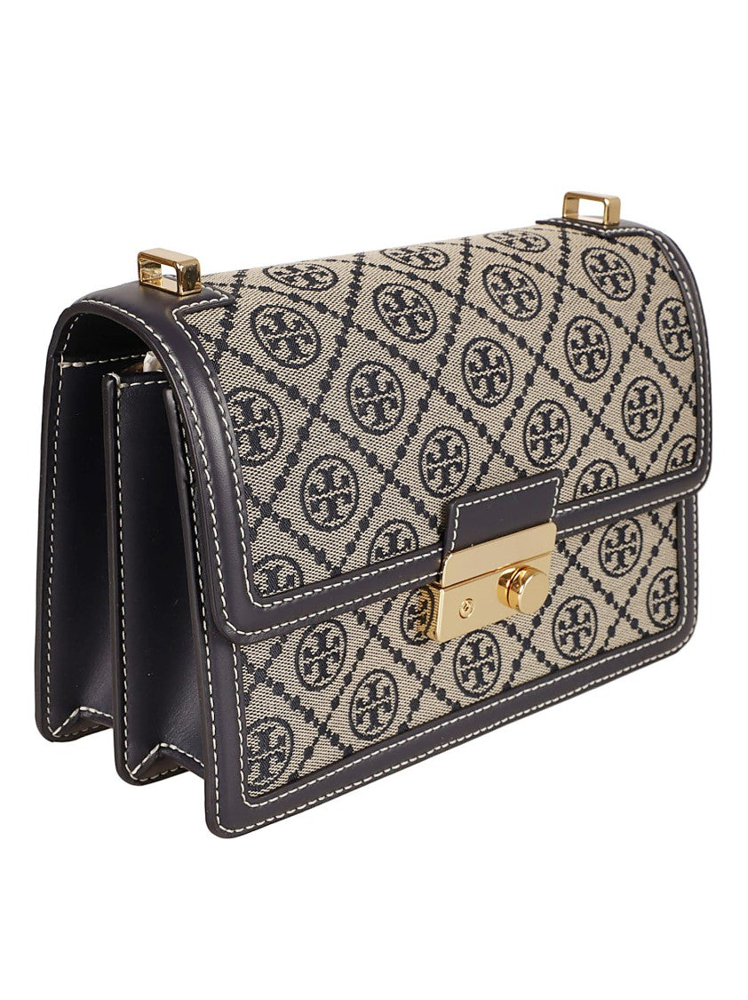 Tory Burch Structured Handbag With Decorative Pattern