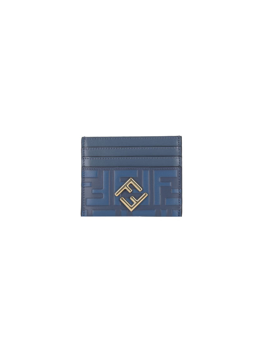 Fendi "Ff Diamonds" Card Holder – Blue