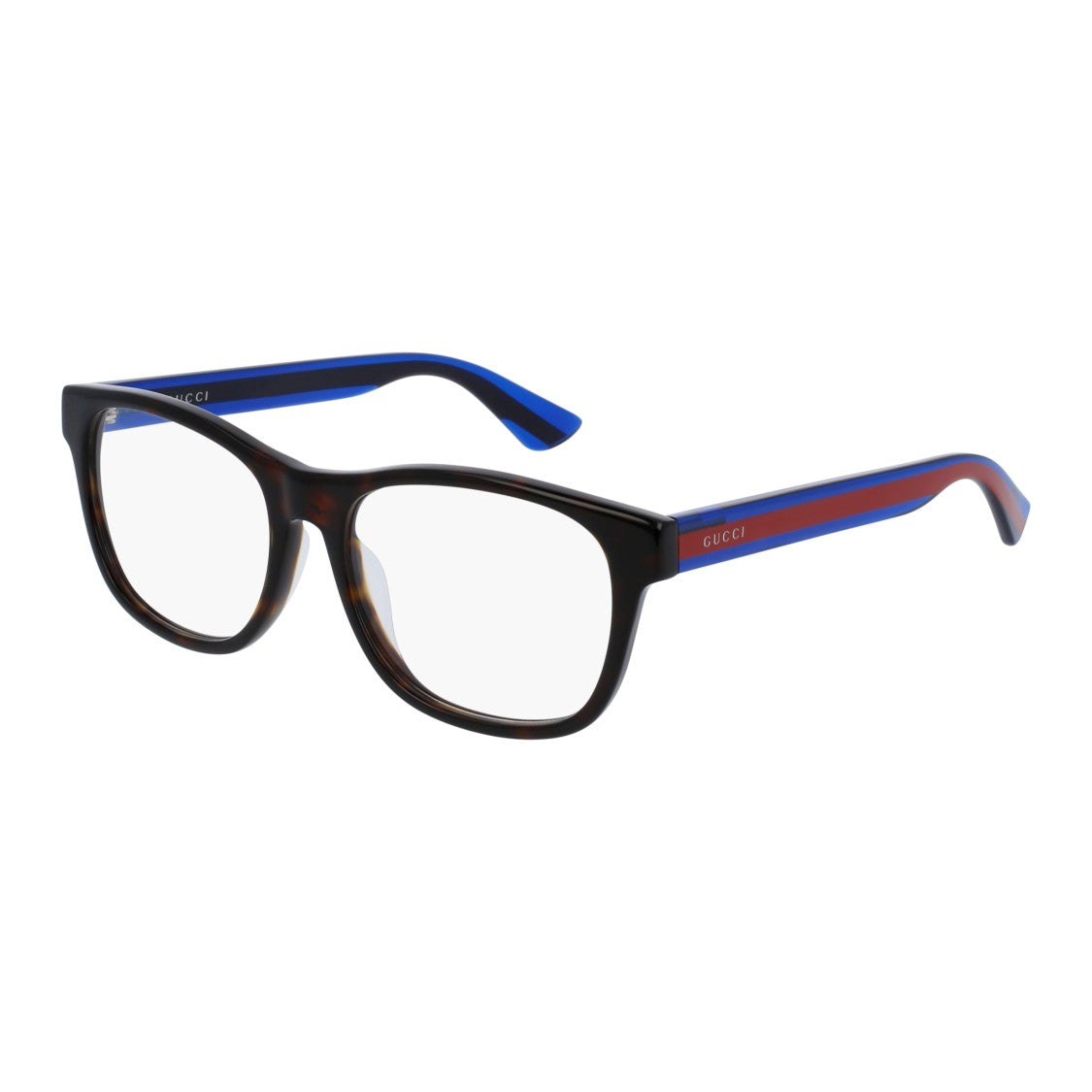 Gucci Gg0004oa Rectangular Tortoiseshell Frame Eyeglasses