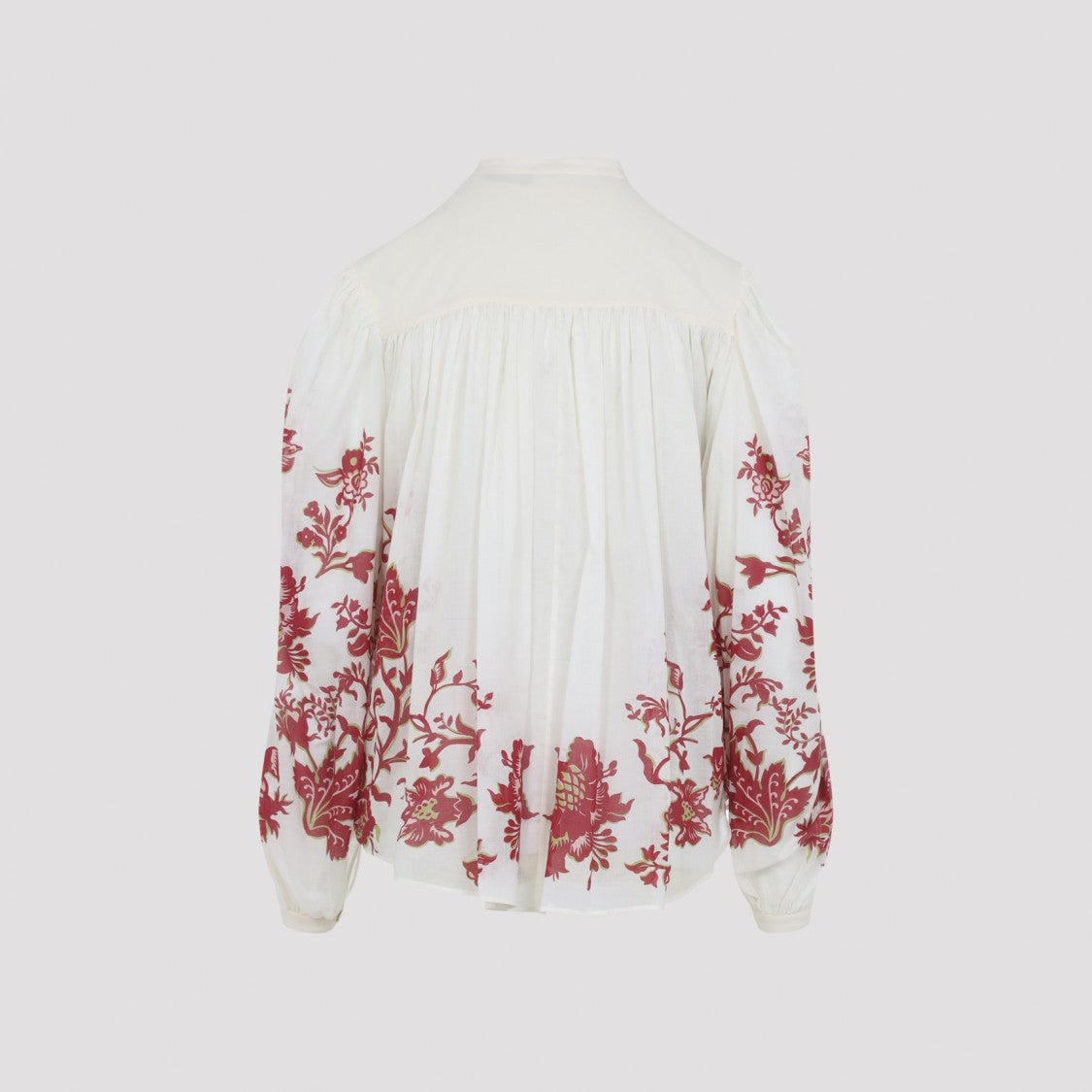 Etro Elevated White Cotton Shirt With Floral Accents