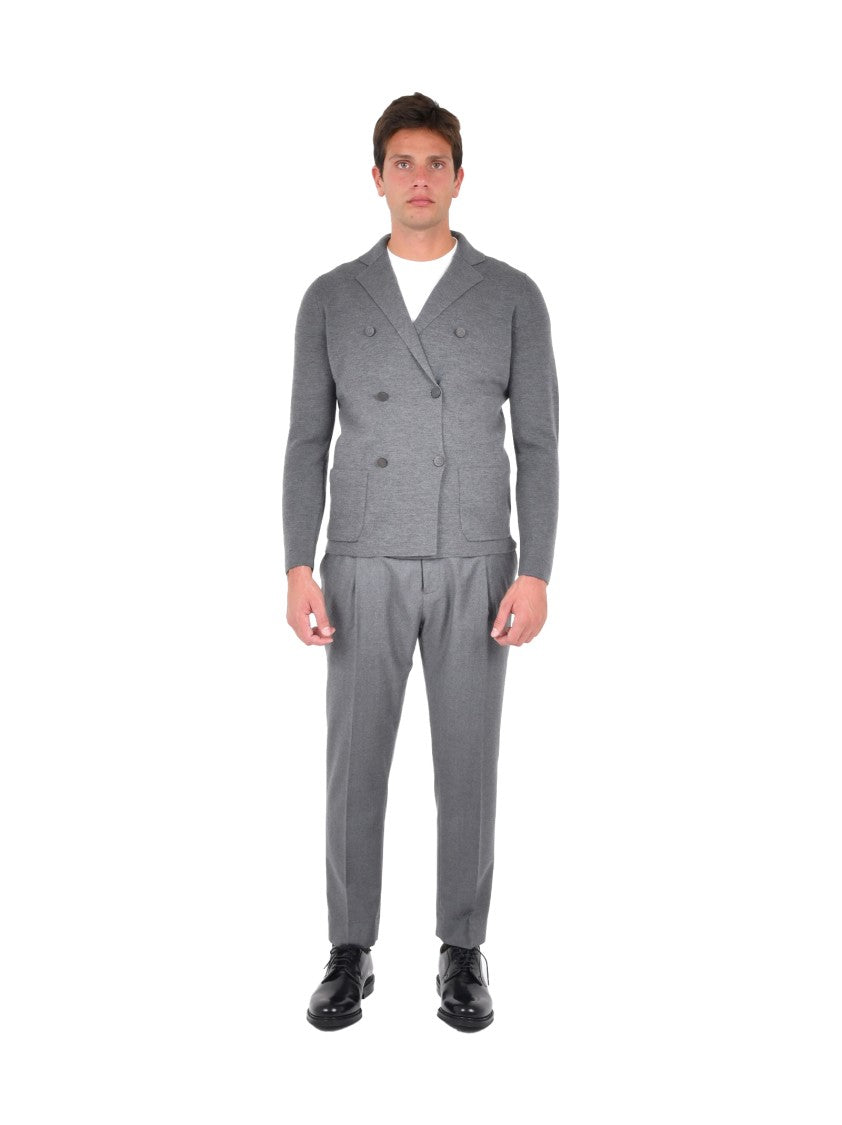 Drumohr Double-Breasted Pure Merino Wool Blazer