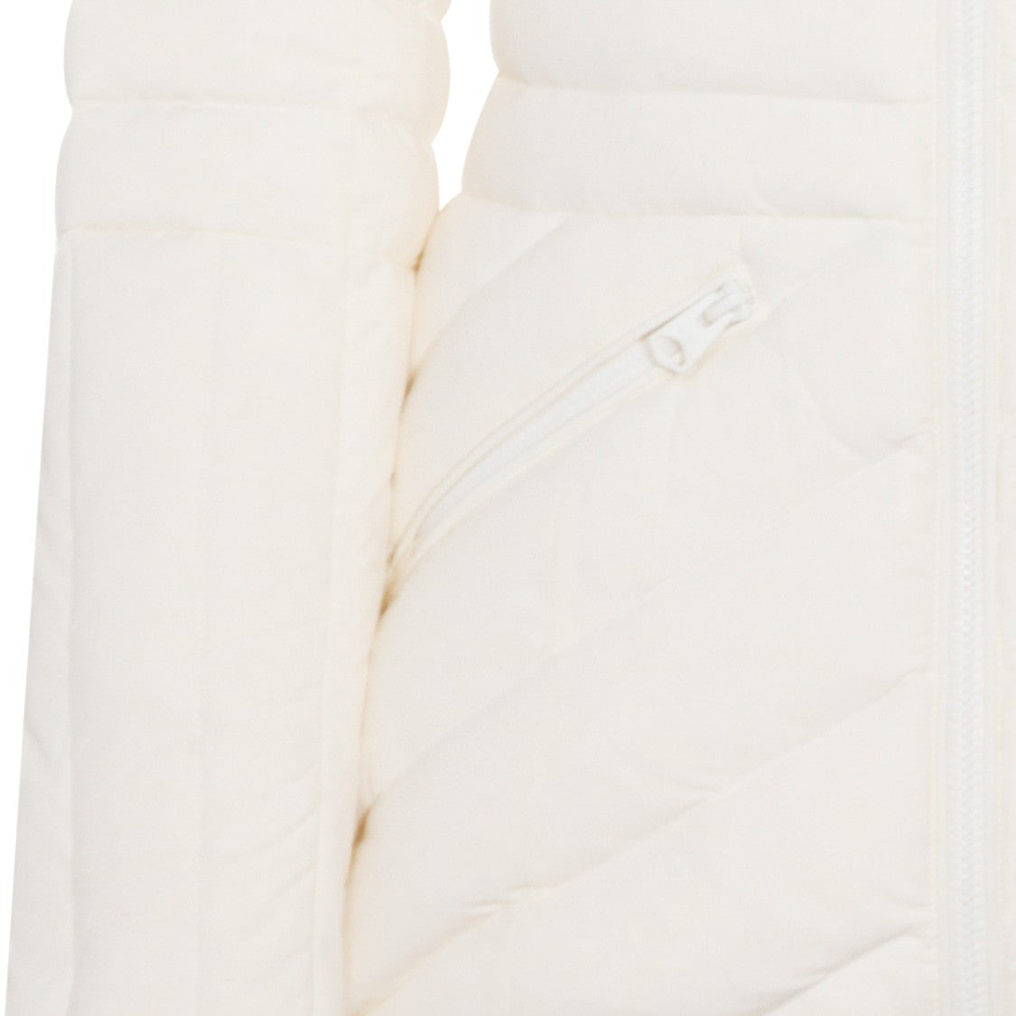 Mackage Chevron Quilted Cream Down Jacket