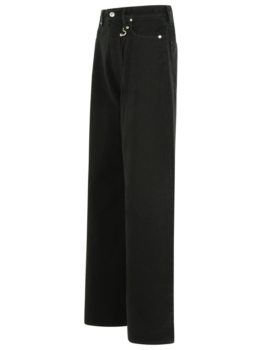 Sportmax Siamese' Black Cotton Jeans
