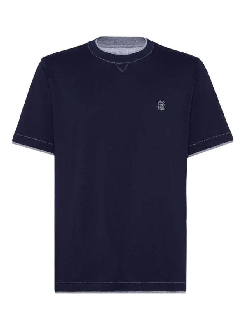 Brunello Cucinelli Classic Fit Crew Neck T-Shirt