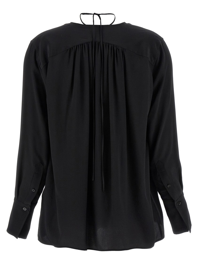 Victoria Beckham 'Gather Detail Tie' Blouse
