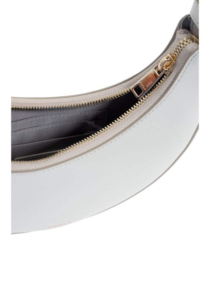 Furla Crescent-Shaped White Furla Bag
