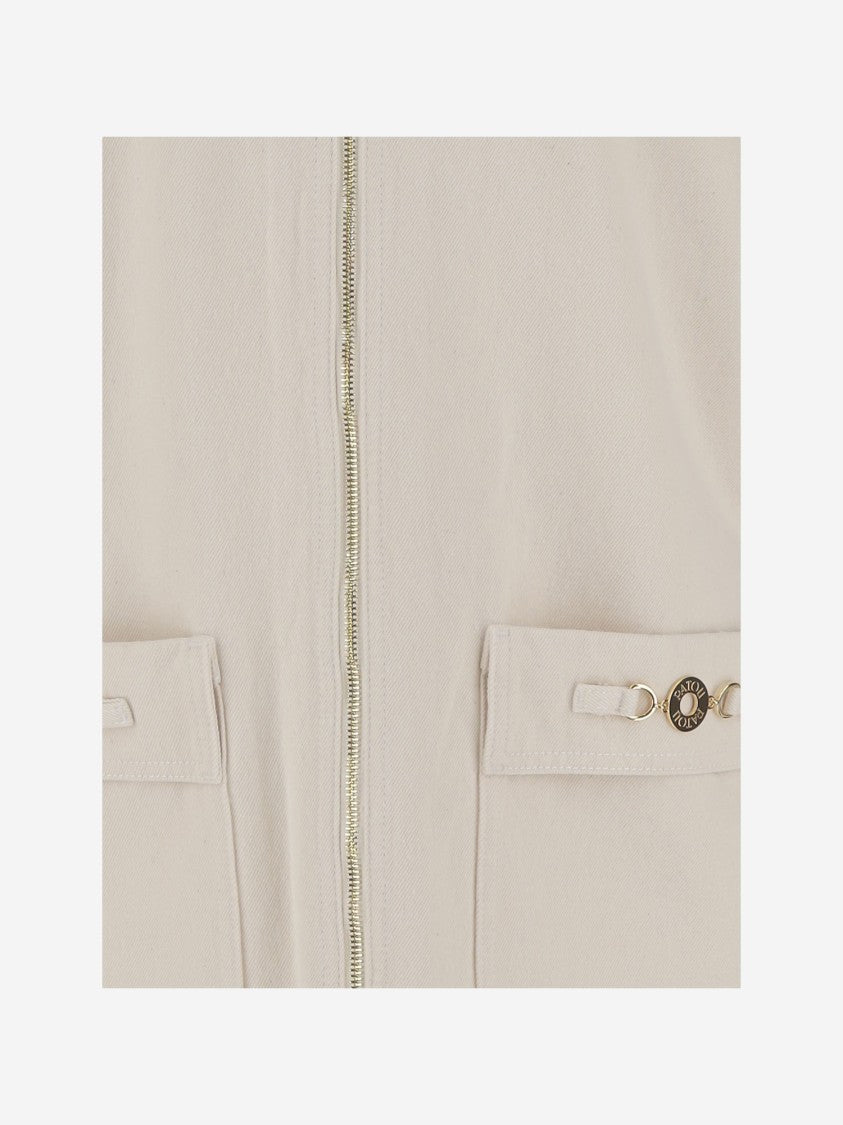 Patou Cotton Denim Mini Dress