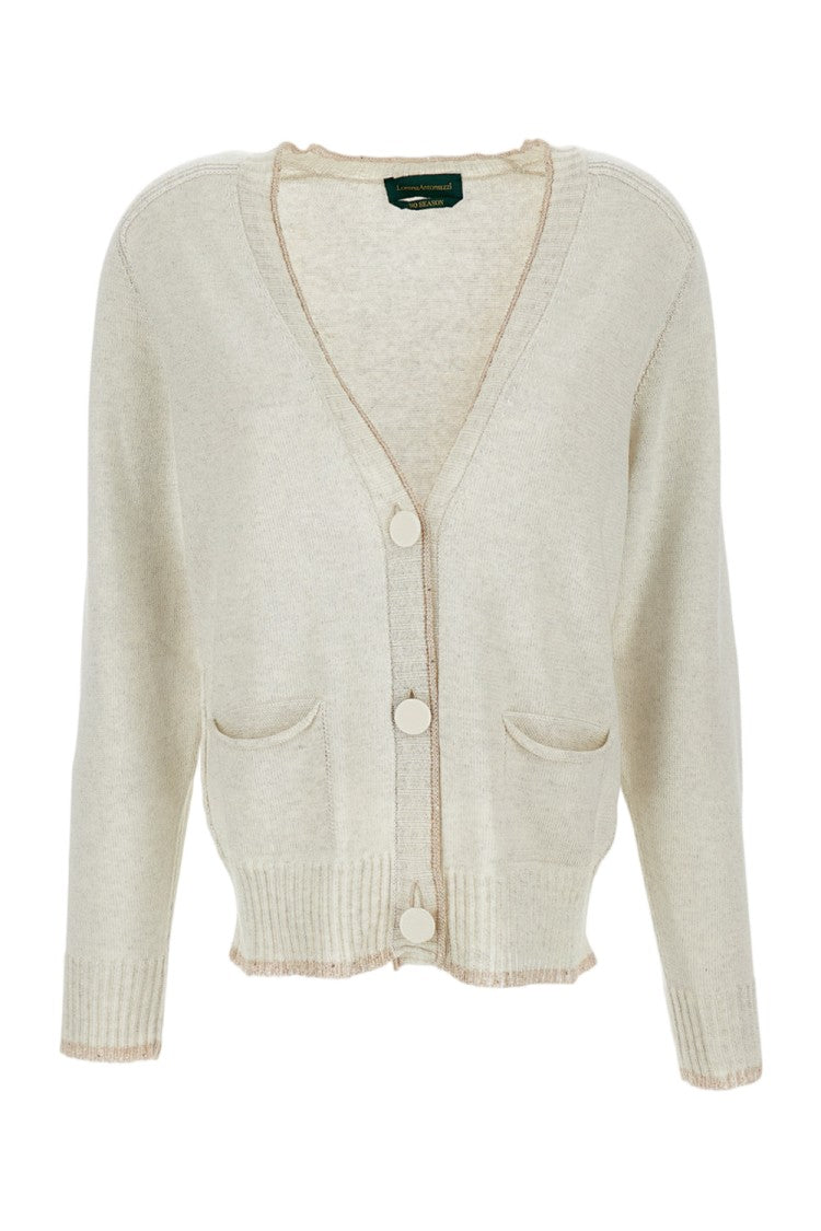 Lorena Antoniazzi Classic White Sweater With Design