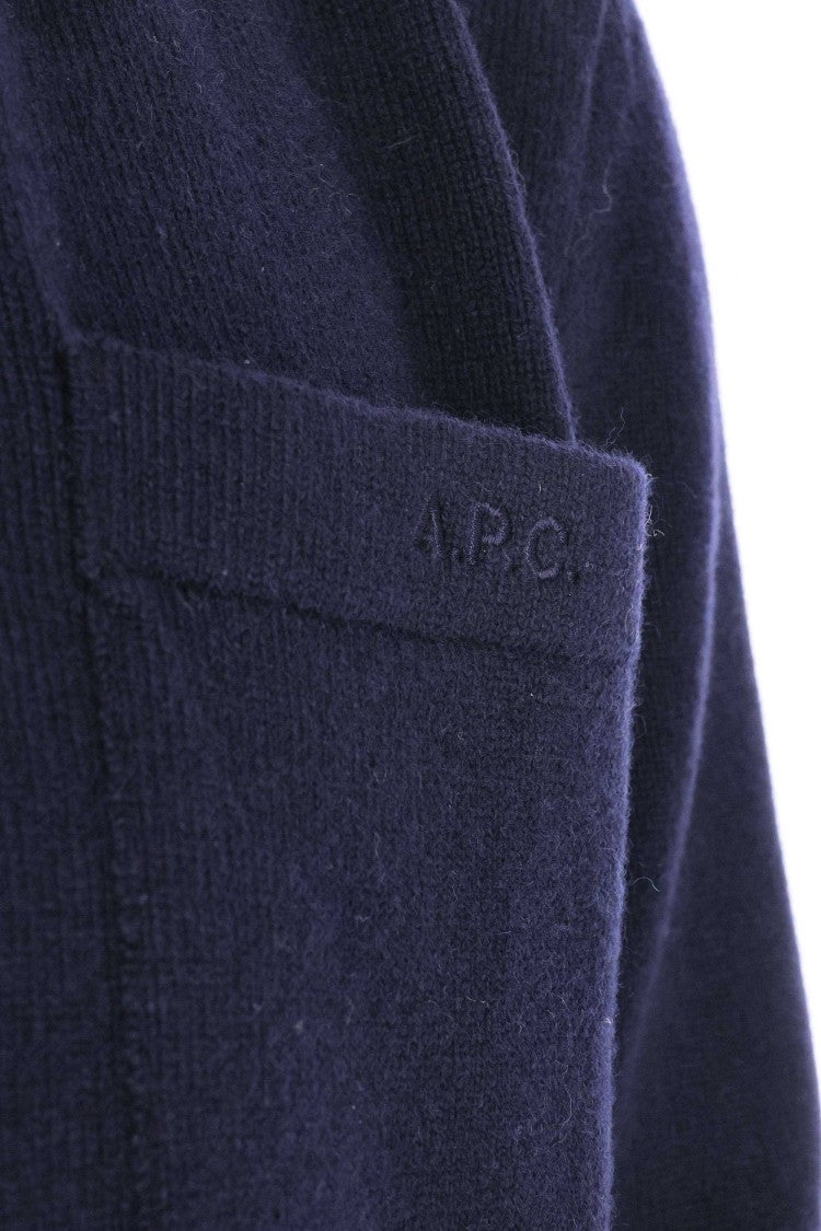 A.P.C. Wool Cardigan With Pocket
