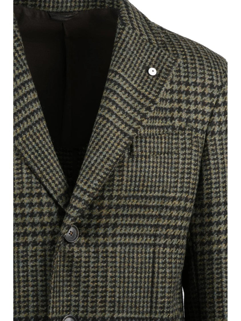 L.B.M. 1911 Green-Brown Virgin Wool Coat