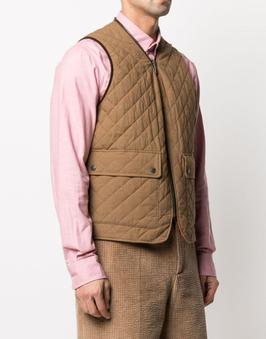 Dsquared2 Reversible Quilted Vest Jacket