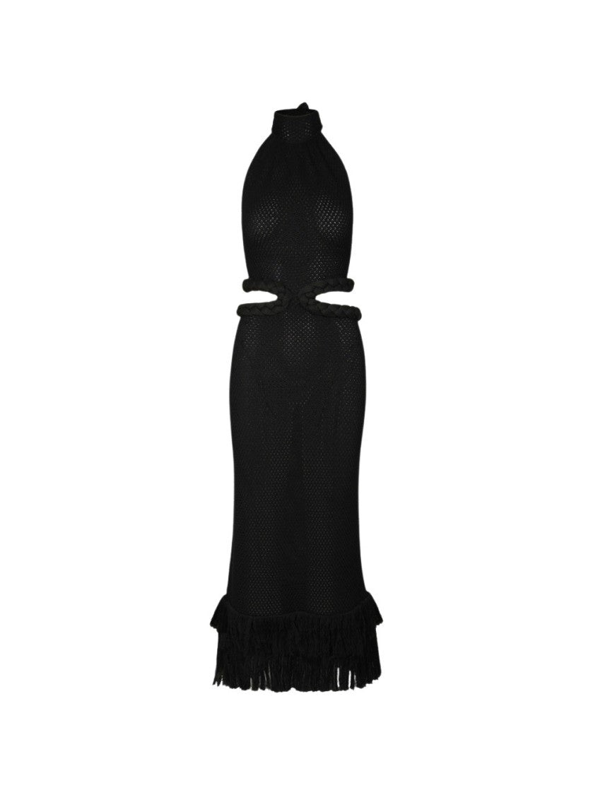 Johanna Ortiz The Unknown Midi Dress Black