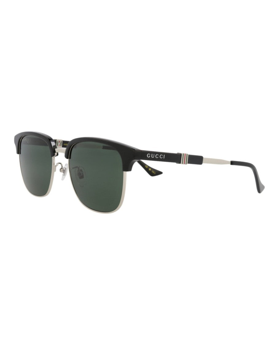 Gucci Square-Frame Sunglasses With Metal Frame And Recycled Acetate Temples
