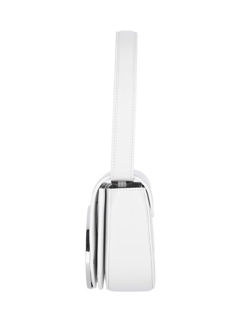 Diesel Shoulder Bag 1Dr In Smooth White Leather