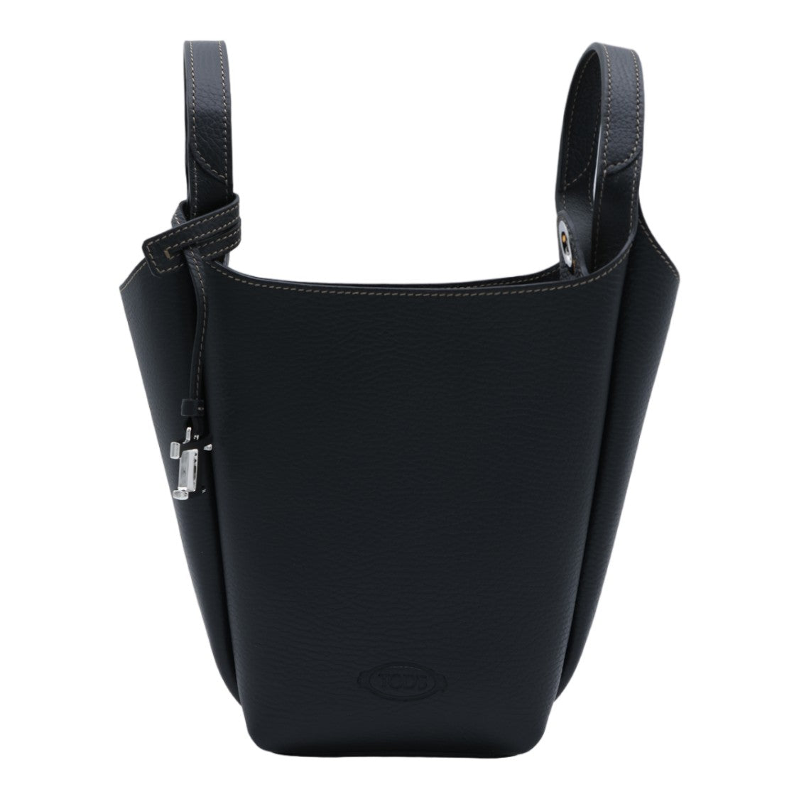 Tod's Structured Pebbled Leather Bucket Bag