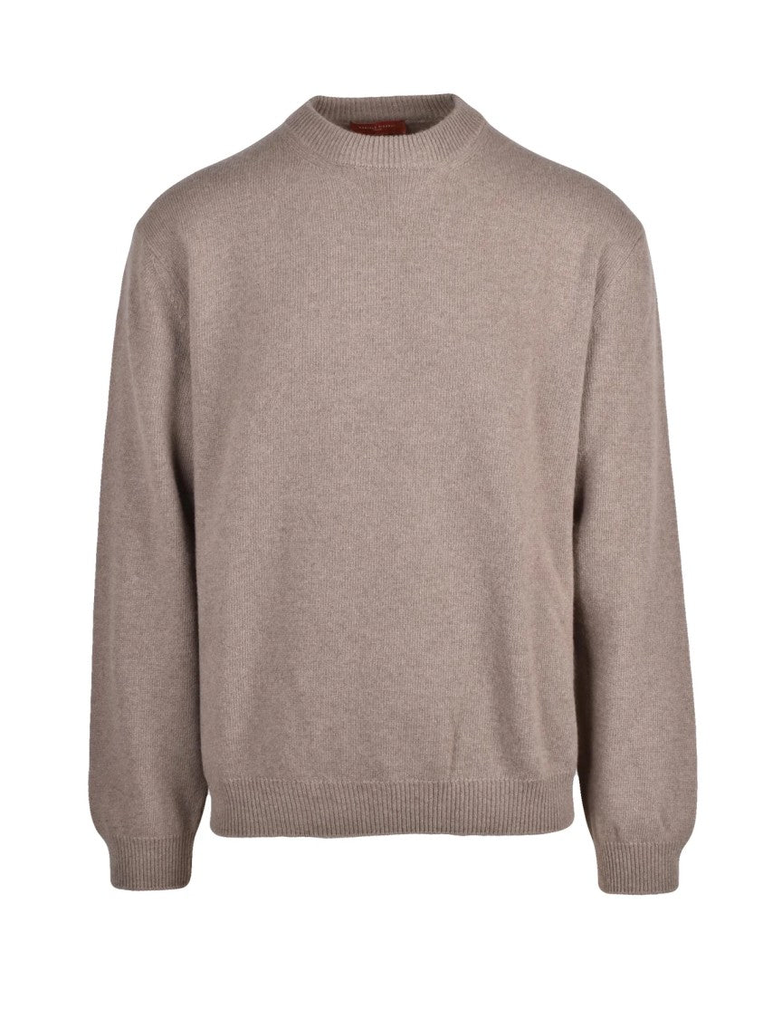 Daniele Fiesoli Crewneck Pullover With Ribbed Cuffs And Timeless Appeal