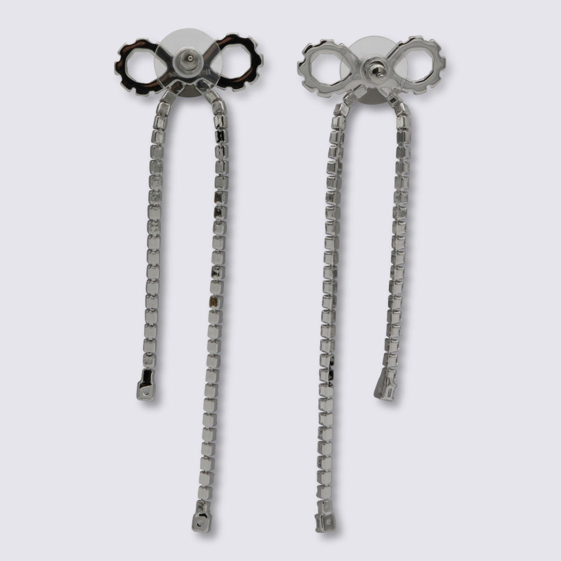 Self-Portrait Silver Bow Earrings