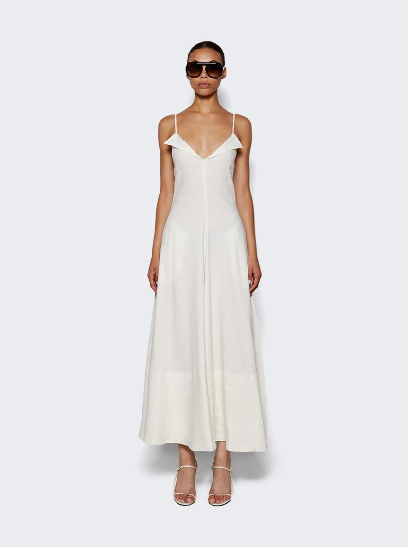 Proenza Schouler Ruby Dress In Linen Pearl
