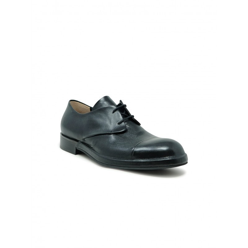 Roberto Del Carlo Polished Black Leather Lace-Up Shoes
