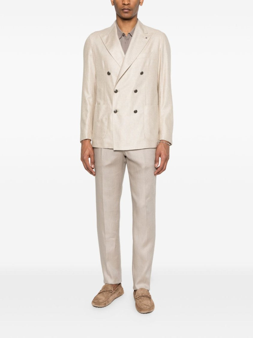 Tagliatore Icoman Light Grey Drawstring Trousers