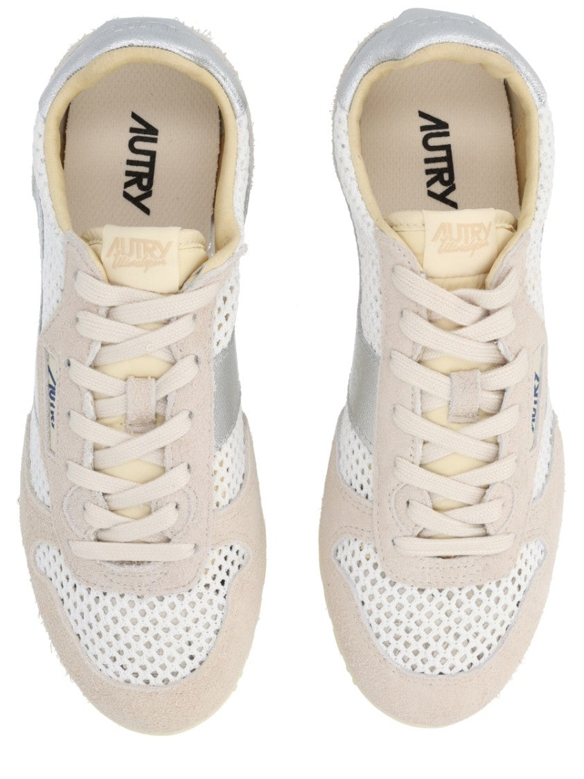 Autry Windspin Suede Metallic Paillettes Sneakers