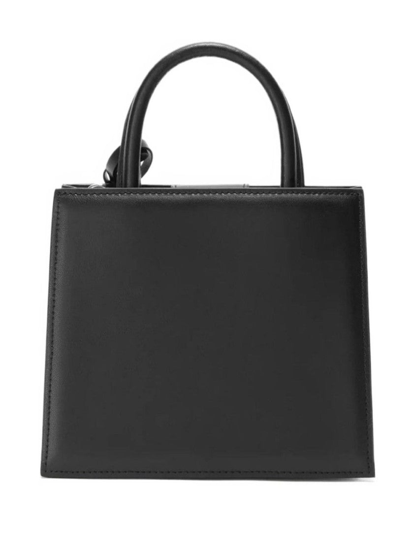 Mc2 Saint Barth Rectangular Top Handle Bag With Detachable Strap And Logo Detail