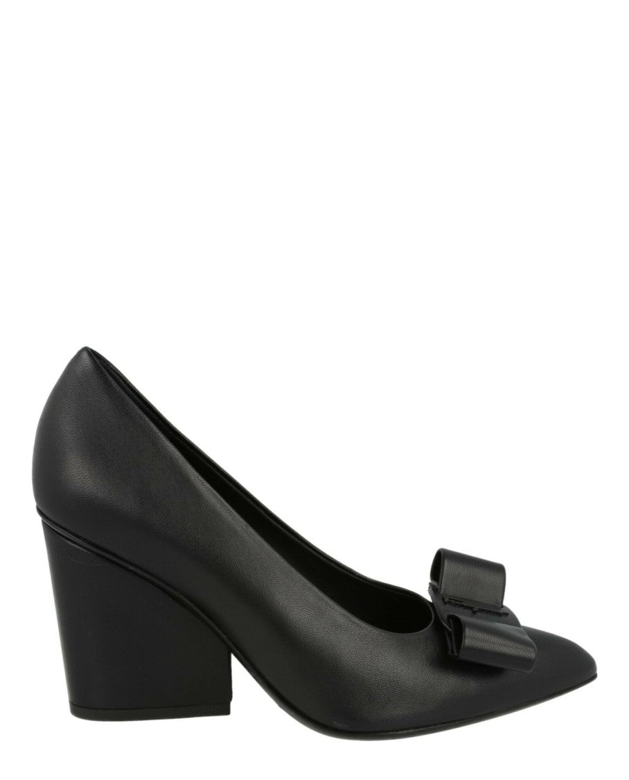 Ferragamo Viva 85 Leather Pumps