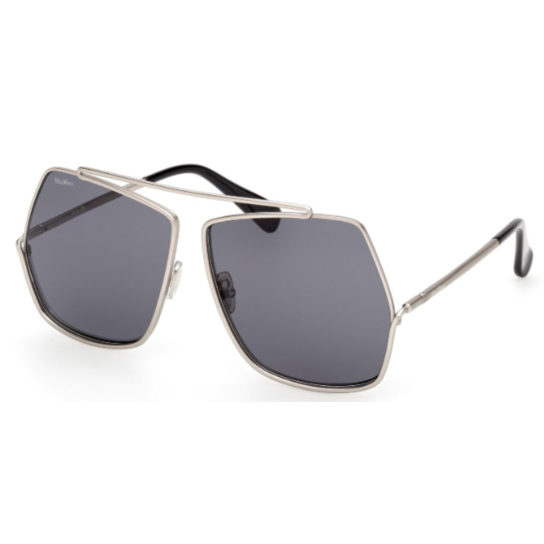 Max Mara Mm0006 Geometric Silver Sunglasses