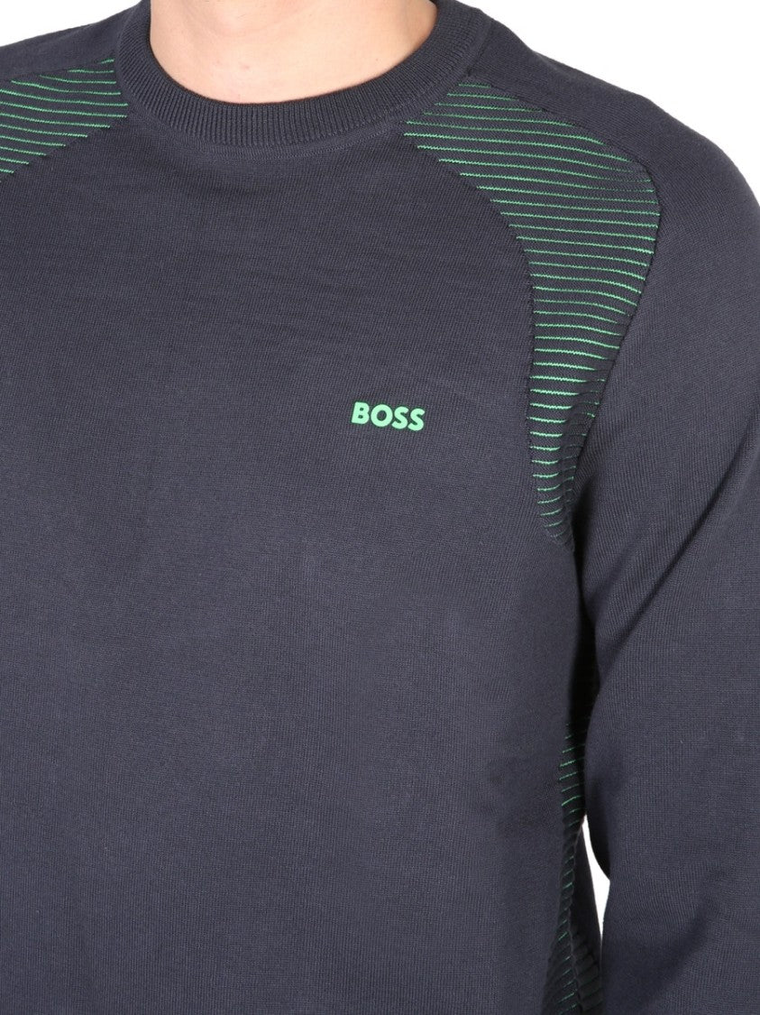 Boss Long-Sleeve Pullover Sweatshirt