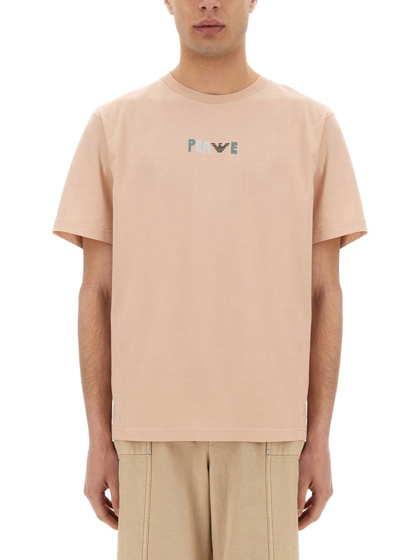 Emporio Armani Relaxed-Fit T-Shirt With Maxi Print
