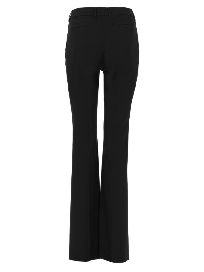 Pt Torino Neutral Elsa Viscose-Blend Flared Pants