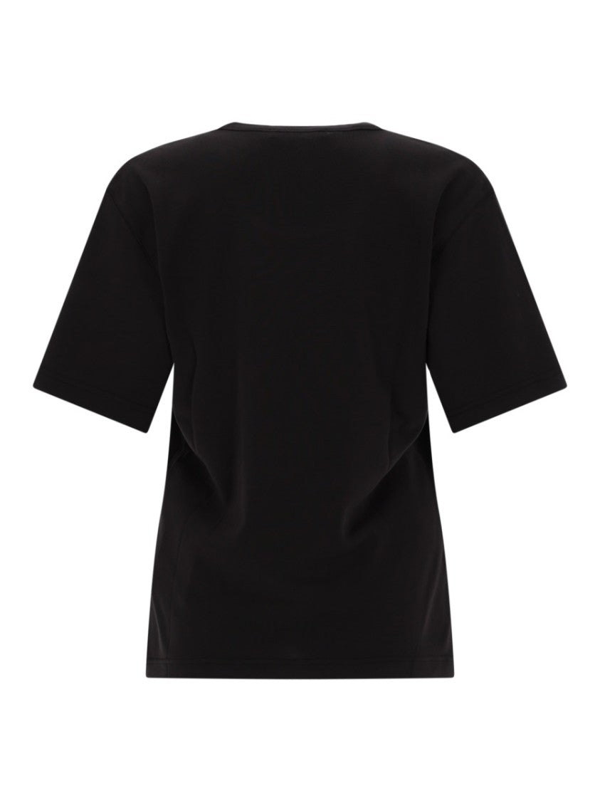 Lemaire Neutrals Rib Loose Fit Crewneck Cotton T-Shirt