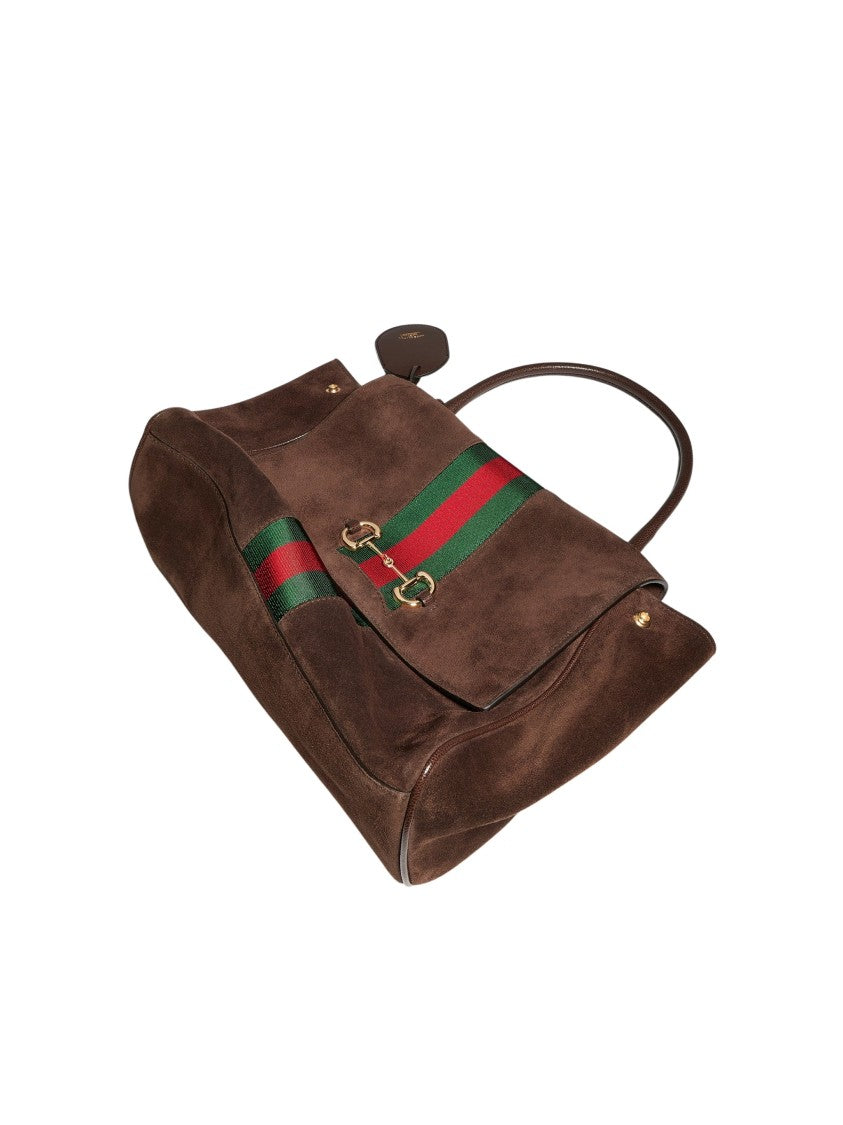 Gucci Dark Brown Soft Leather Paparazzo Shoulder Bag