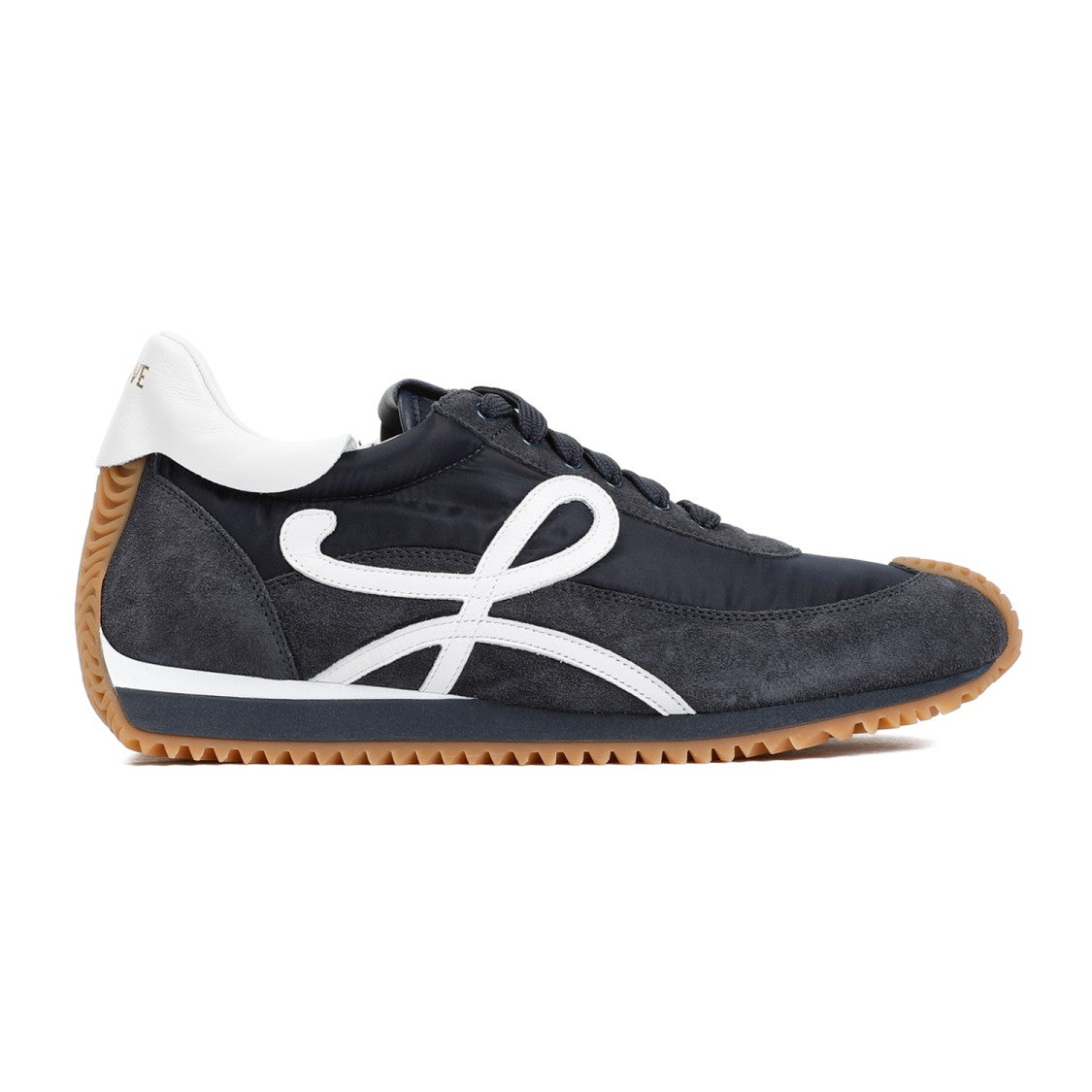 Loewe Flow Runner Dark Navy Suede Leather Sneakers