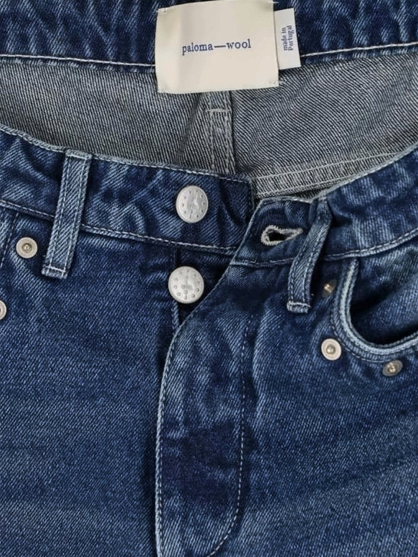 Paloma Wool Five-Pocket Denim Pants With Subtle Fading And Flared Leg