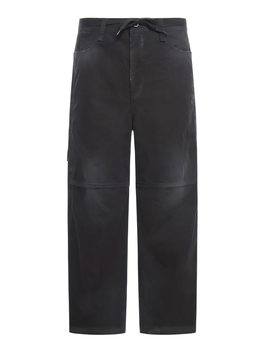 Balenciaga Relaxed-Fit Black Straight Pants With High Waist And Wide Legs