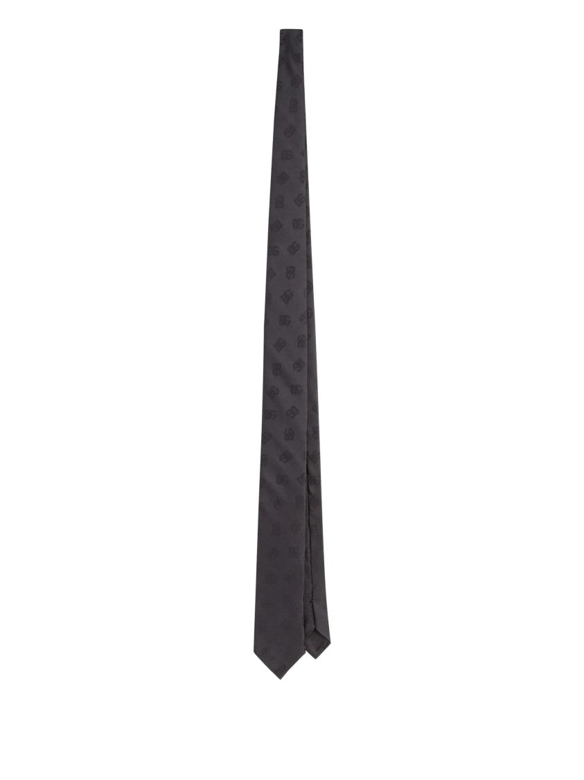 Dolce & Gabbana Slim Dg Jacquard Silk Tie