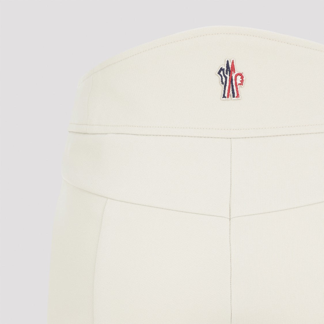 Moncler Grenoble Light Beige Trousers With Concealed Fastenings And Functional Pockets