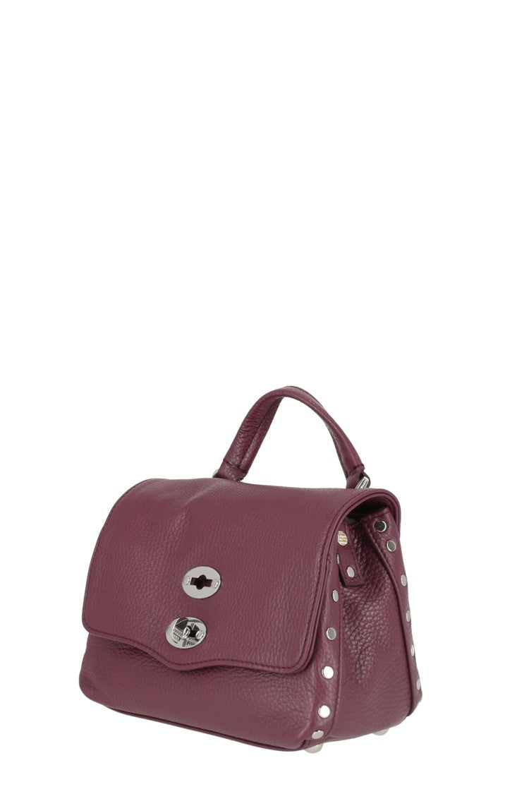 Zanellato Maroon Textured Leather Handbag